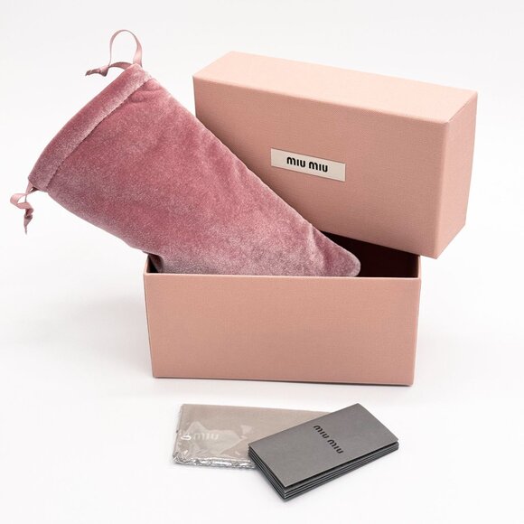 NEW MIU MIU SUNGLASSES MUA51S ZVN90O PINK WOMEN MU A51S SMU A51 - Picture 9 of 9